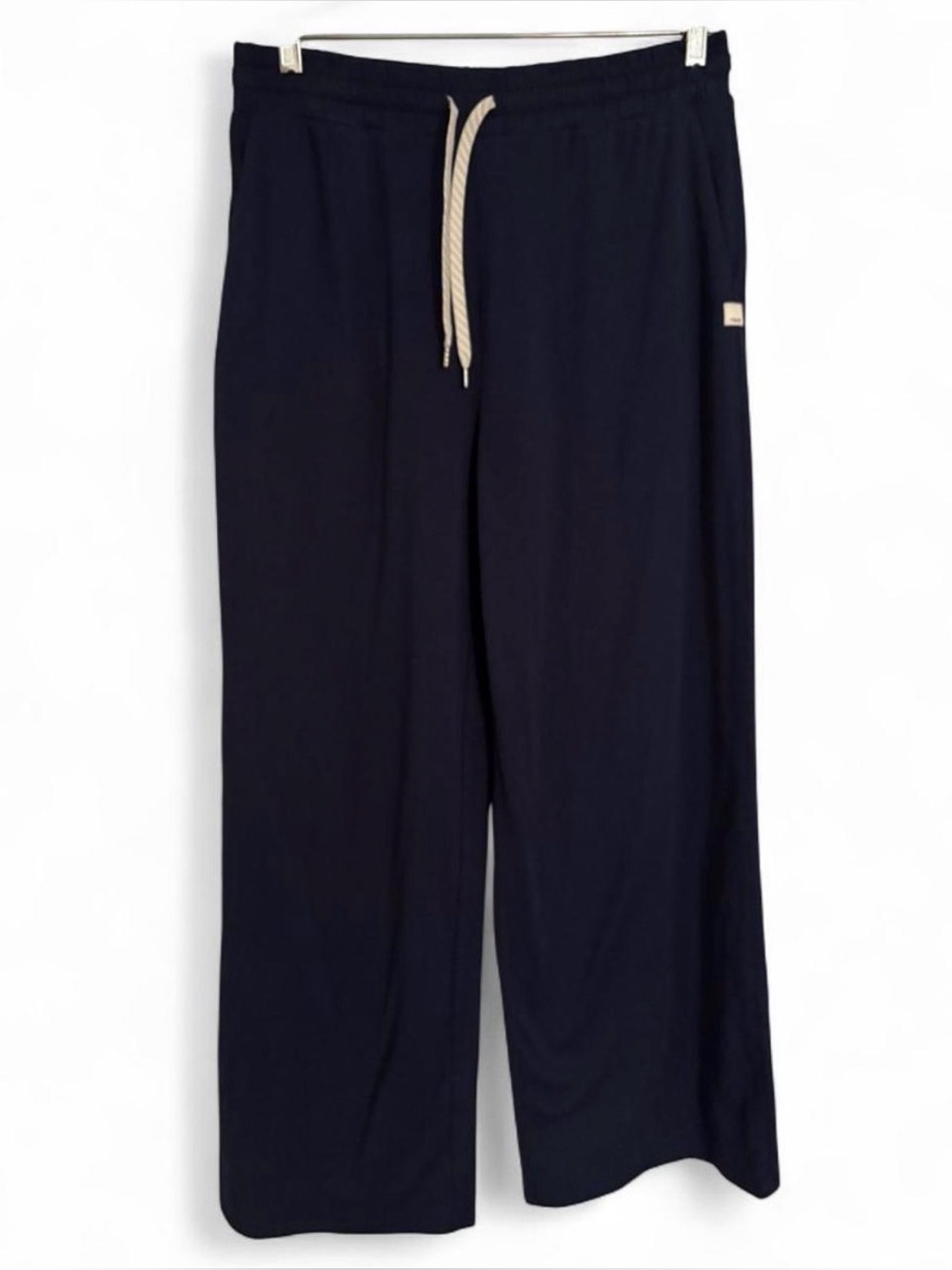 Vuori Wide-Leg Navy Drawstring Sweatpants Size Large